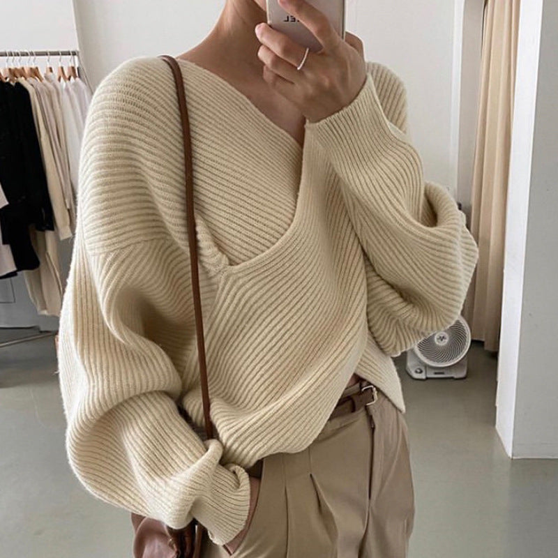Aurélie™ | Pull en tricot croisé chic