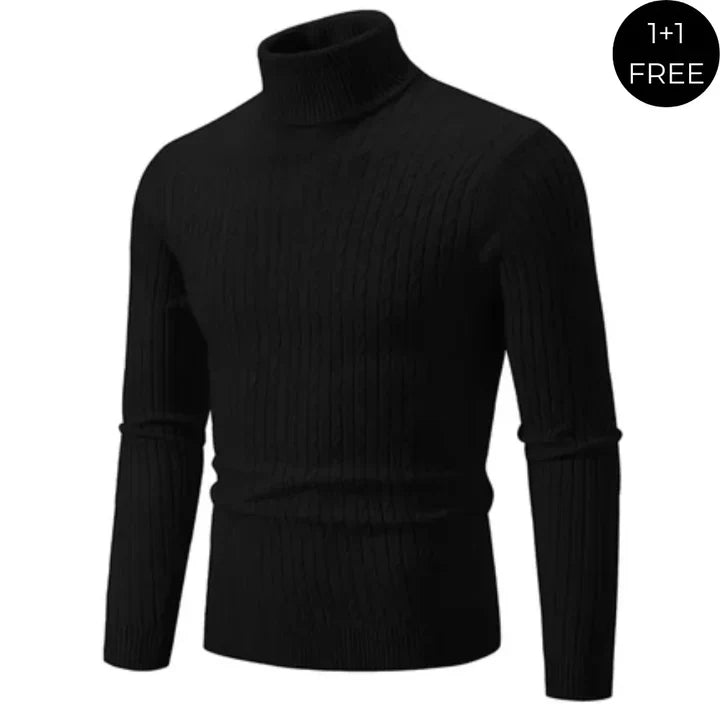 Enzo | Warm Turtleneck Knit Sweater (1 À L'achat, 1 Gratuit)