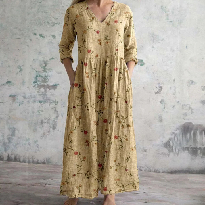 Kiana – Robe d'Été Élégante à Motif Floral