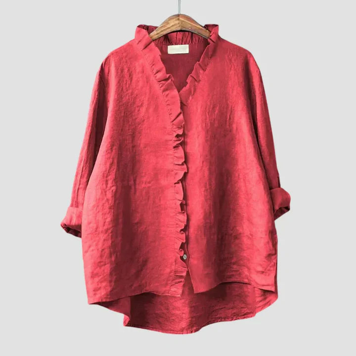 Sanela – Élégance Décontractée et Style Naturel au Quotidien Chemise