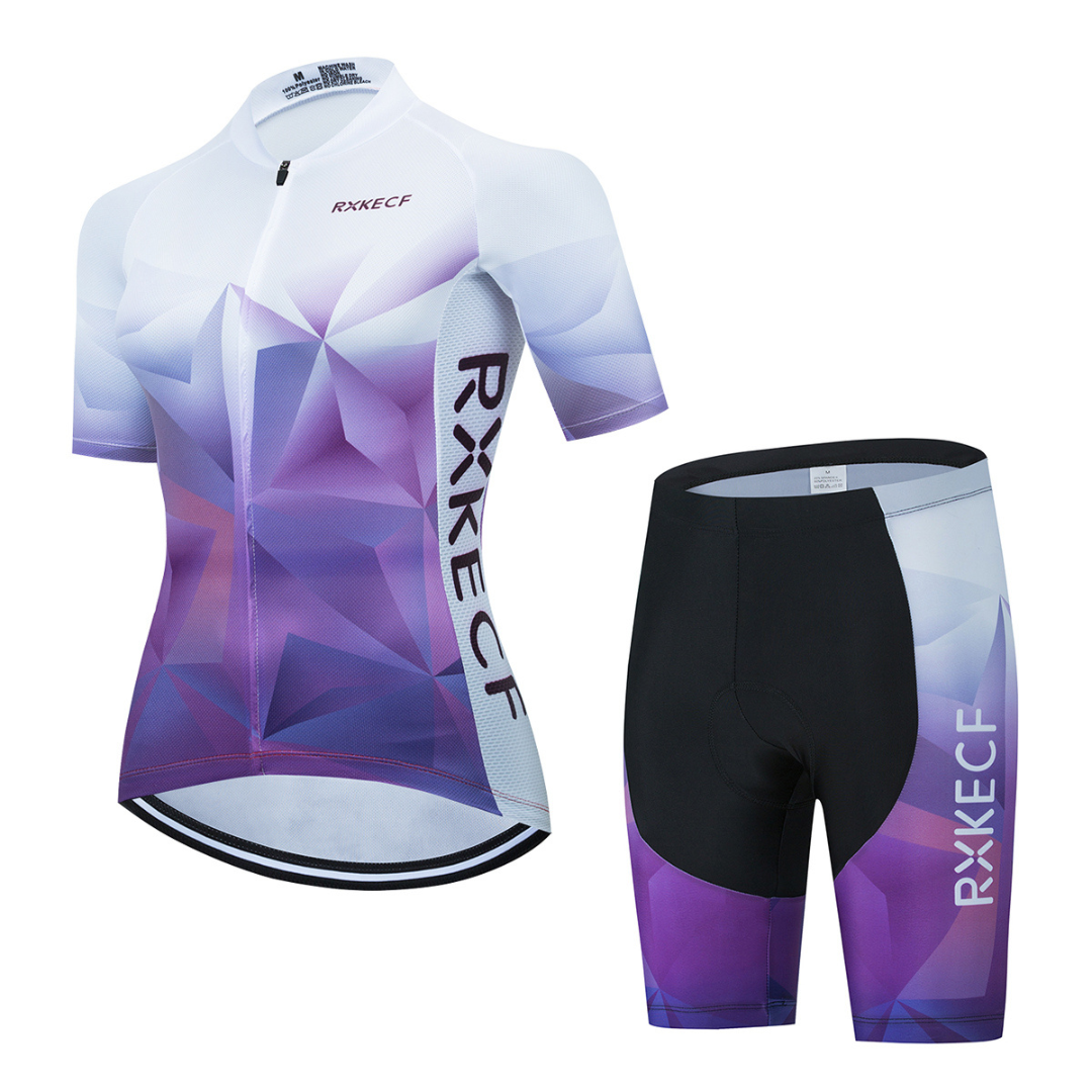 RXKECF PRO Ensemble de Vêtements de Cyclisme pour Femmes - Court