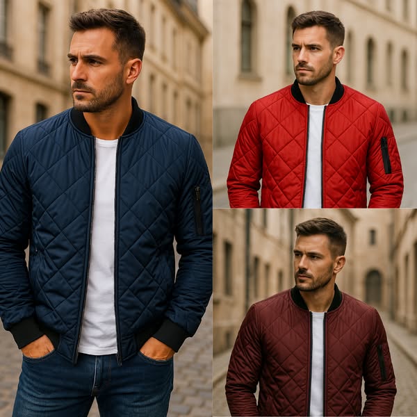 Olivier™ - Veste en coton à motif losange