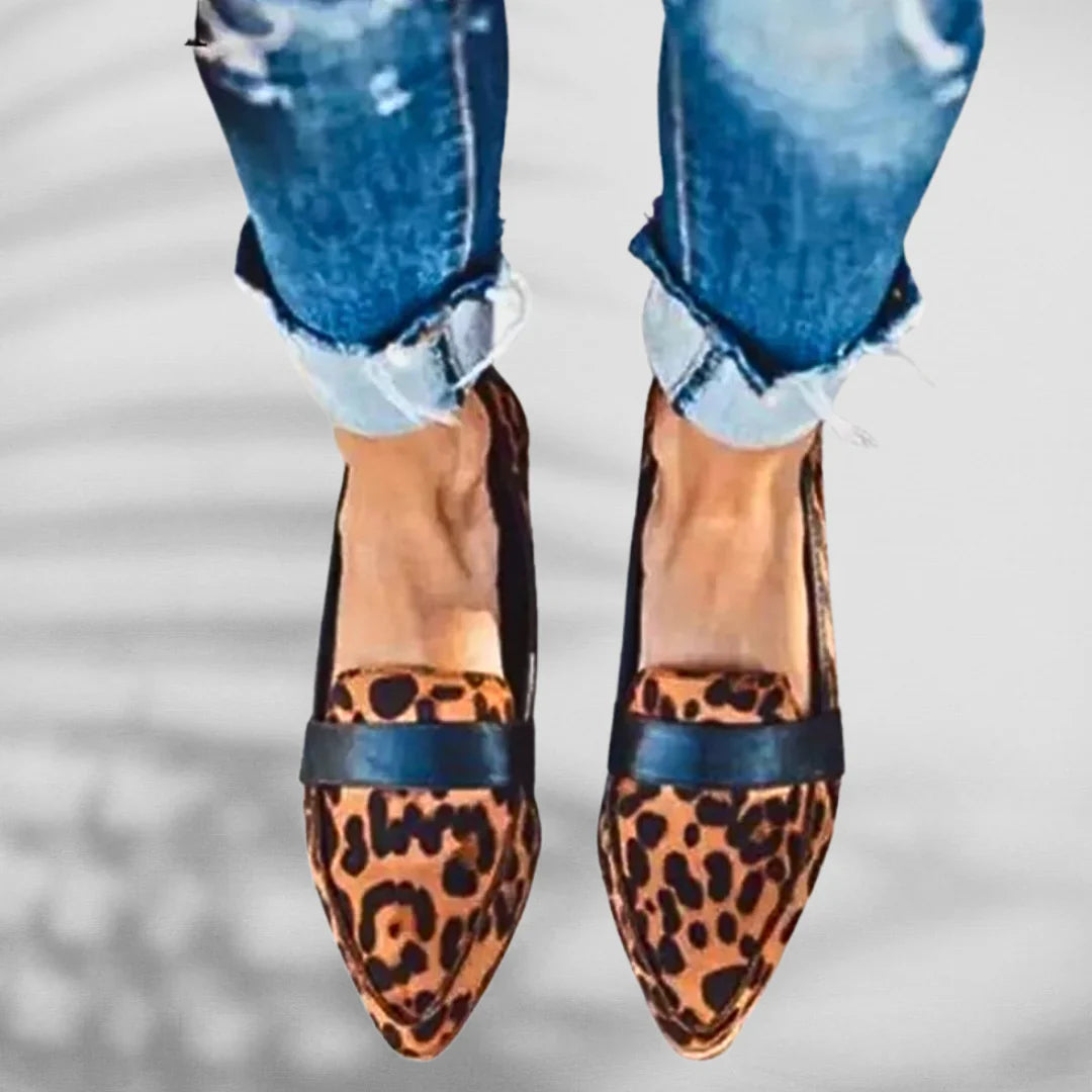 MALINA™ | Mocassins en daim à bout pointu