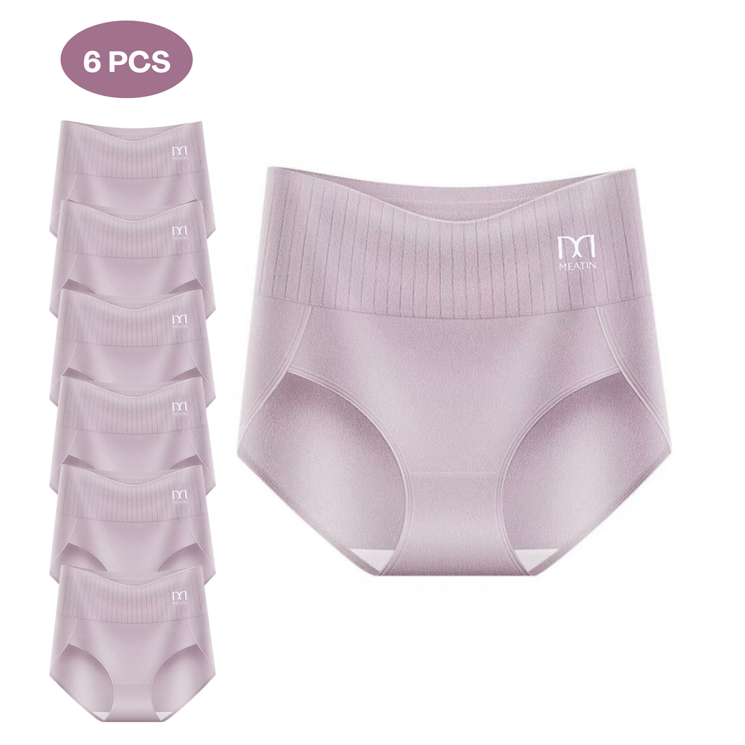 MARIE | Lot de 6 slips gainants taille haute