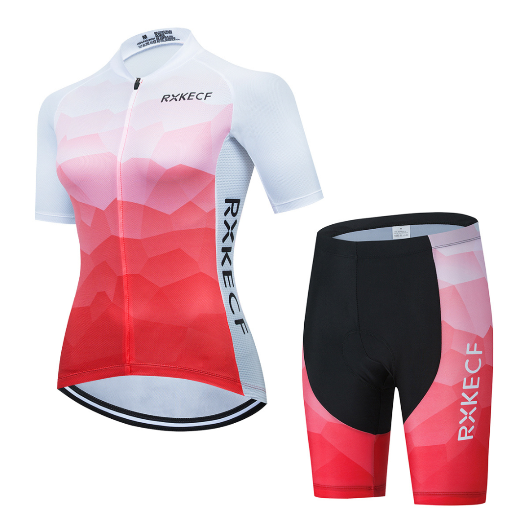 RXKECF PRO Ensemble de Vêtements de Cyclisme pour Femmes - Court