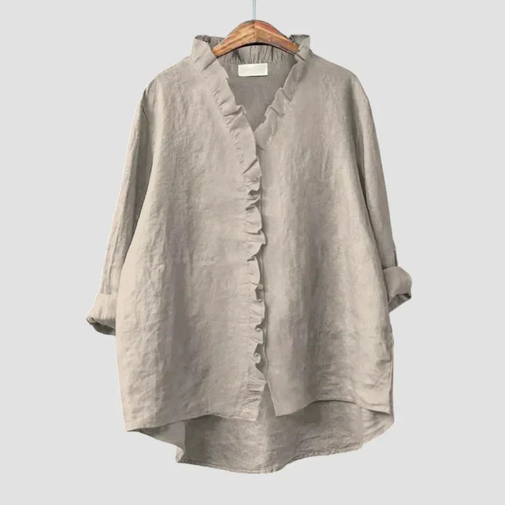 Sanela – Élégance Décontractée et Style Naturel au Quotidien Chemise