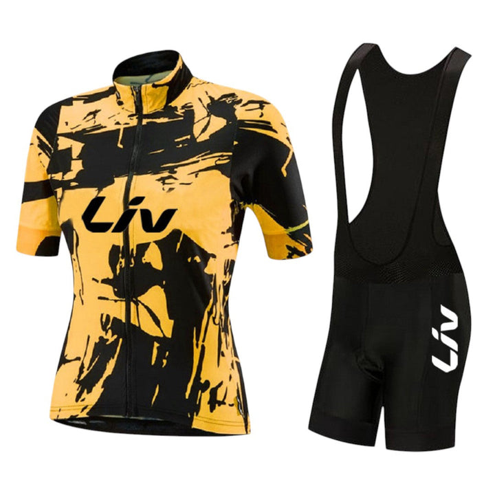 Ensemble de vêtements de cyclisme pour femmes long