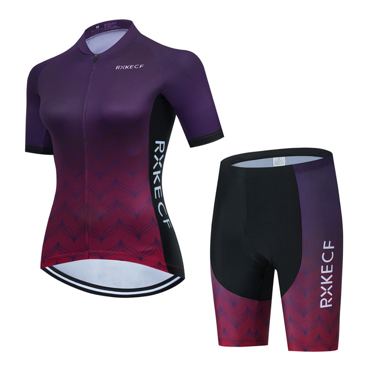 RXKECF PRO Ensemble de Vêtements de Cyclisme pour Femmes - Court