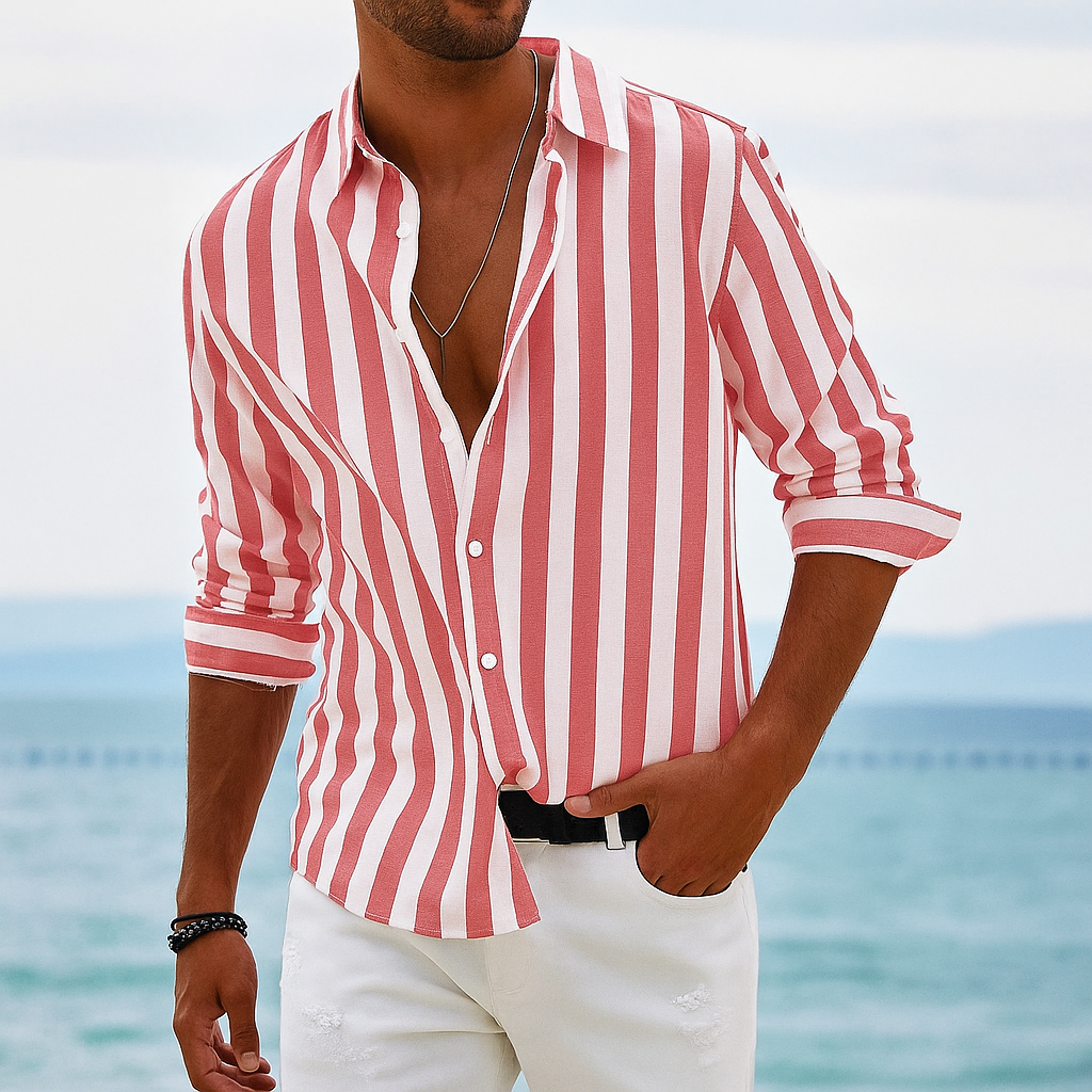 Benji - Chemise Rayée Décontractée et Élégante