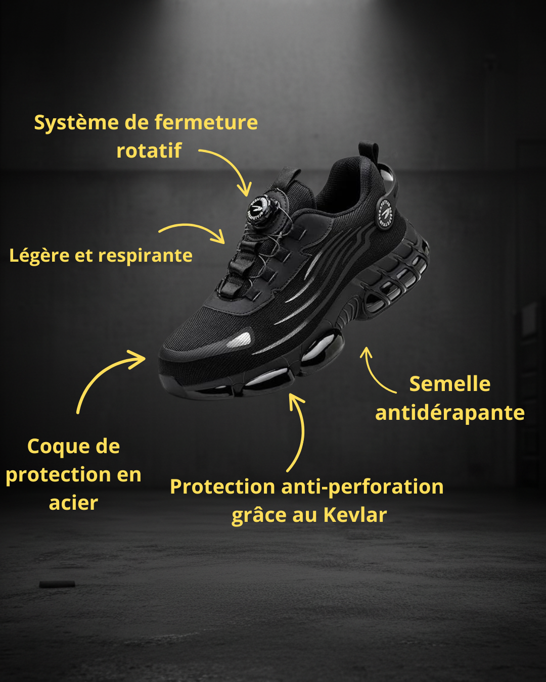StreetGuard S3 Pro – chaussure de sécurité au confort sneaker
