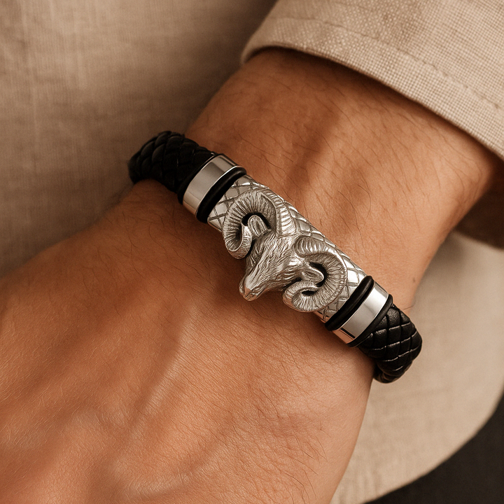 Wade - Bracelet Élégant à Tête de Bélier