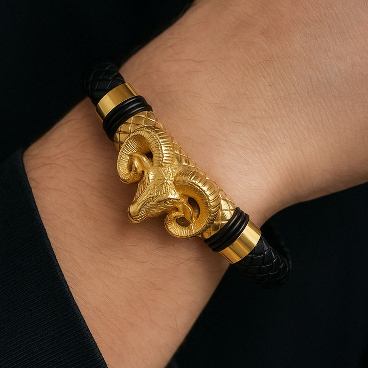 Wade - Bracelet Élégant à Tête de Bélier