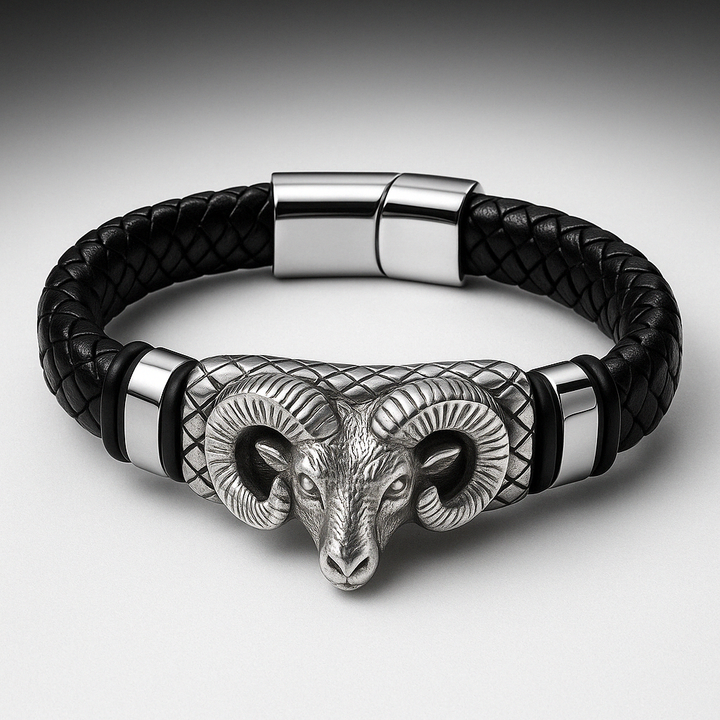 Wade - Bracelet Élégant à Tête de Bélier