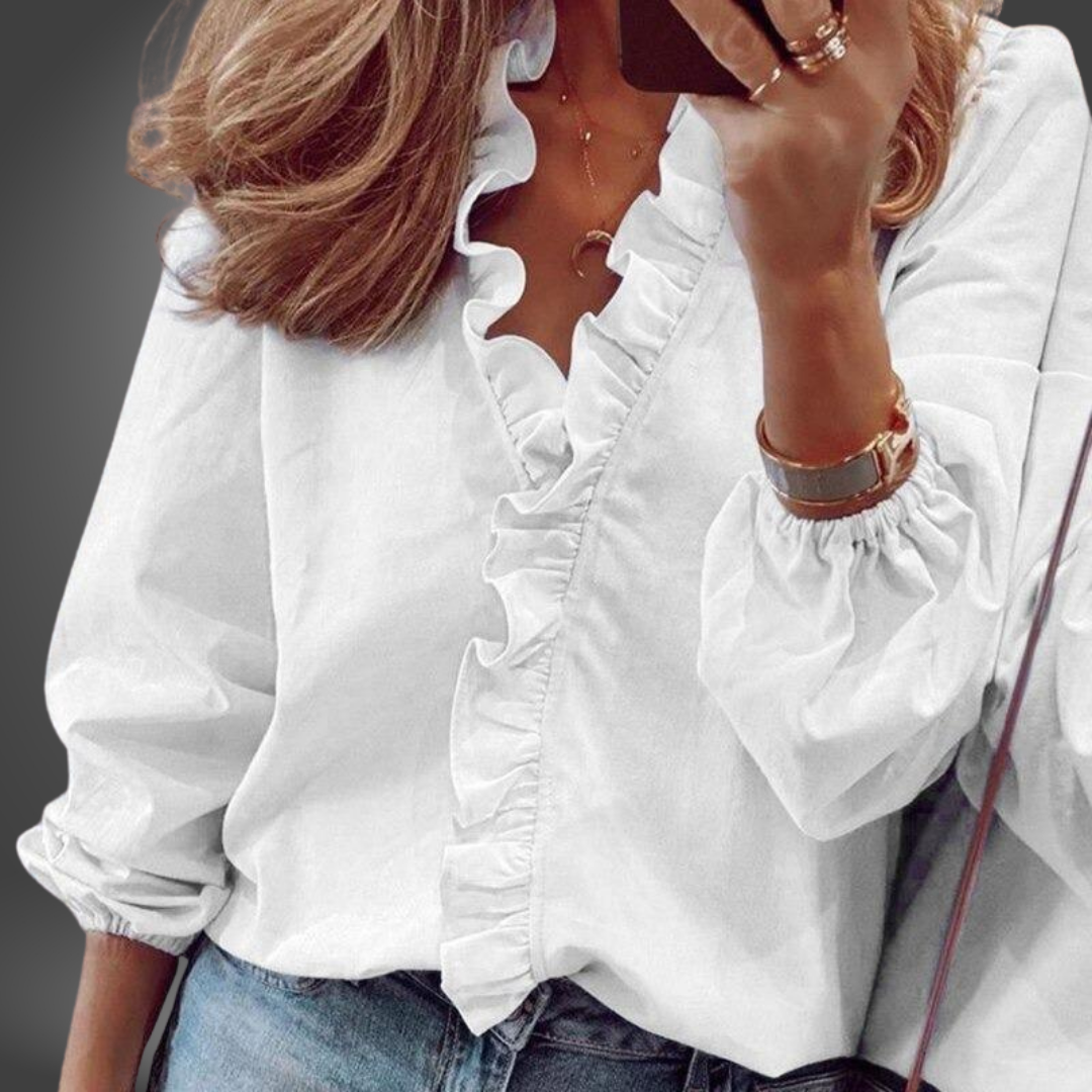 Tania – Blouse Élégante Faite à la Main