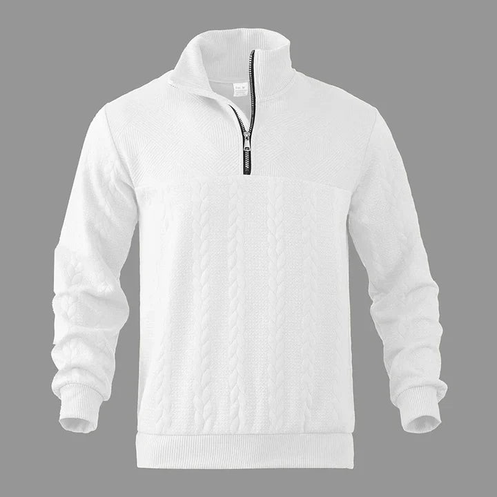 Henry | Sweatshirt Premium À Quart De Tour Zippé