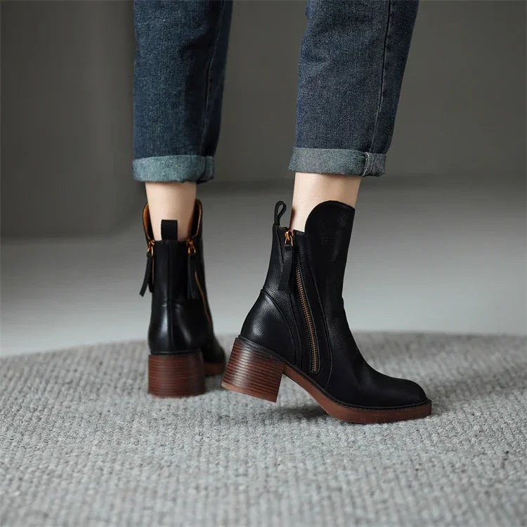 Emma | Bottines Premium en Cuir
