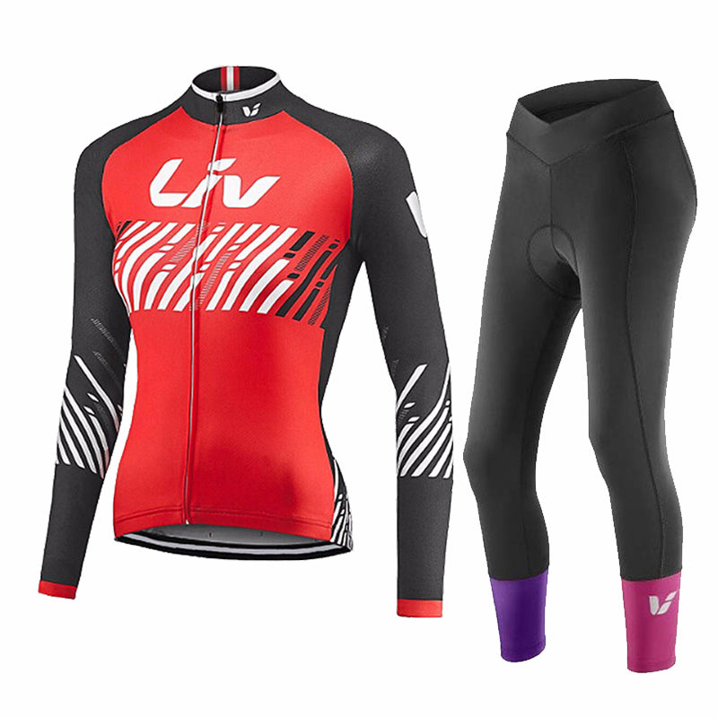 LIV 2K24 – PRO Ensemble de cyclisme d'hiver pour femmes