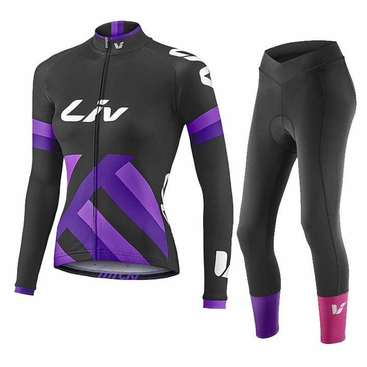 LIV 2K24 – PRO Ensemble de cyclisme d'hiver pour femmes
