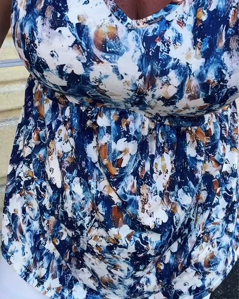 Débardeur Sexy Imprimé Sans Manches