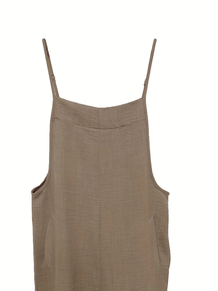 Annia™ | Salopette Décontractée à Jambes Larges avec Poches