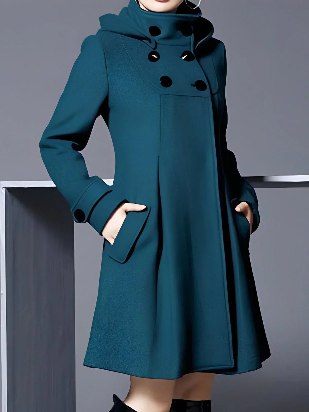 Gaia – Robe-Manteau Élégante