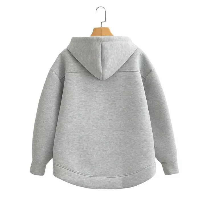 Cozyvibe | Sweat À Capuche Surdimensionné Unisexe Keyanketian Hiver Avec Double Poches
